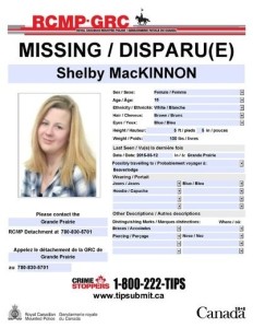 missing teen, Fort MacMurray